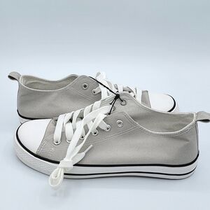 Casual Gray Canvas Sneakers NEW #740